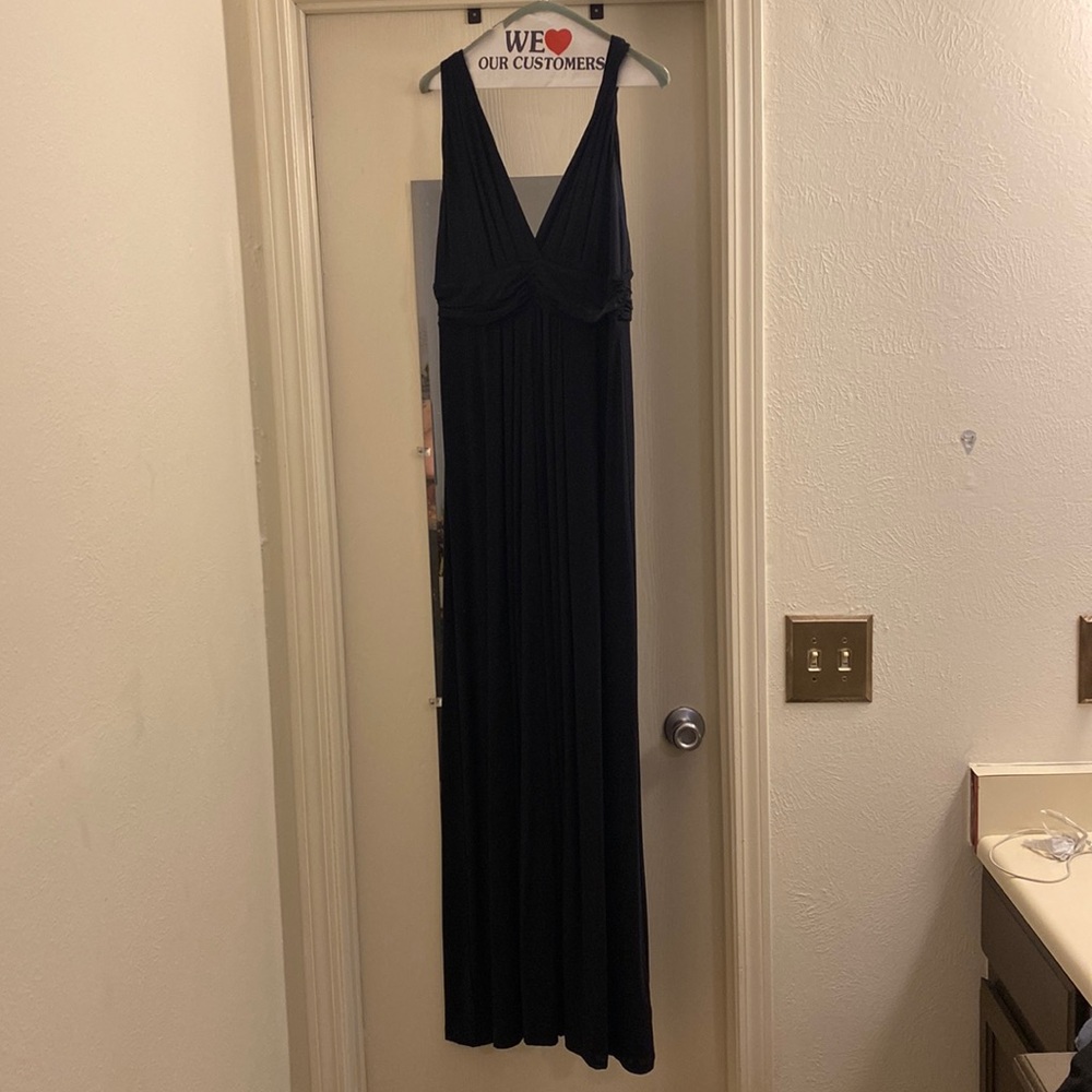 Black maxi dress